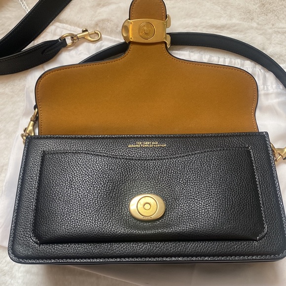 coach tabby shoulder bag 26 in brass/black color - Picture 4 of 5